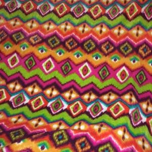 Fuzzy colorful blanket